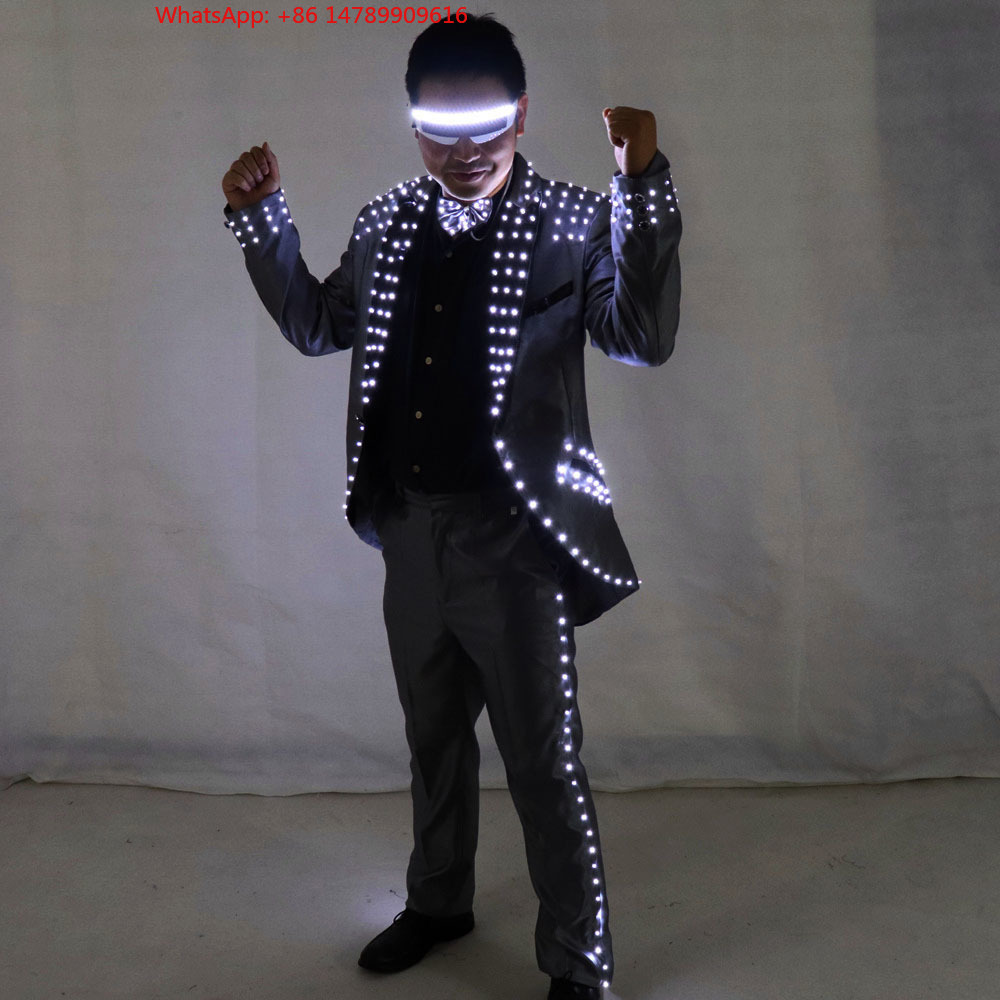 Wedding Led - LED Luminous Robot CostumeUnisex LED Host
