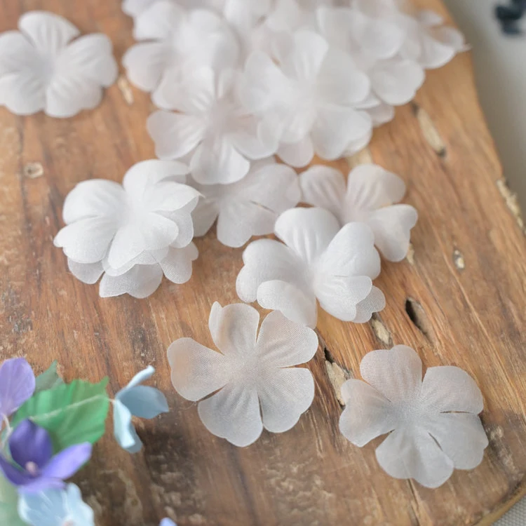 Wedding Dress Supply - 100PCS/Pack .3.8CM Organza Petals DIY 3D