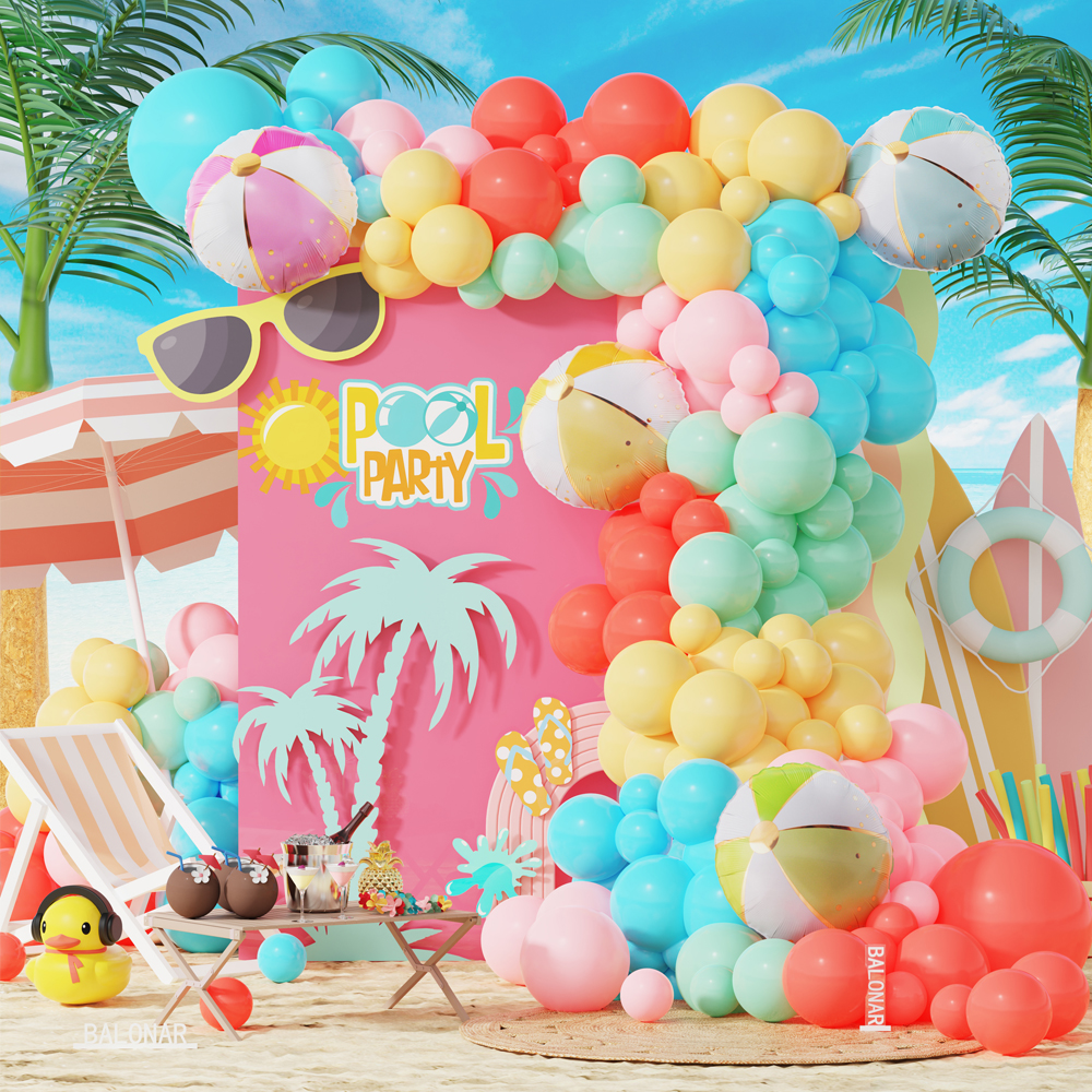 Wedding Supply Kit - 1 Set Pool Theme Balloon Garland