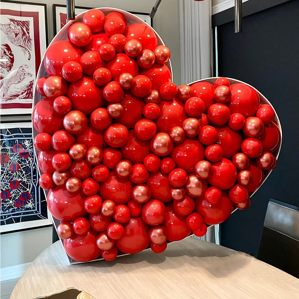 Big Love Heart Mosaic DIY Gian - đánh giá và giá Confetti Balloon Set