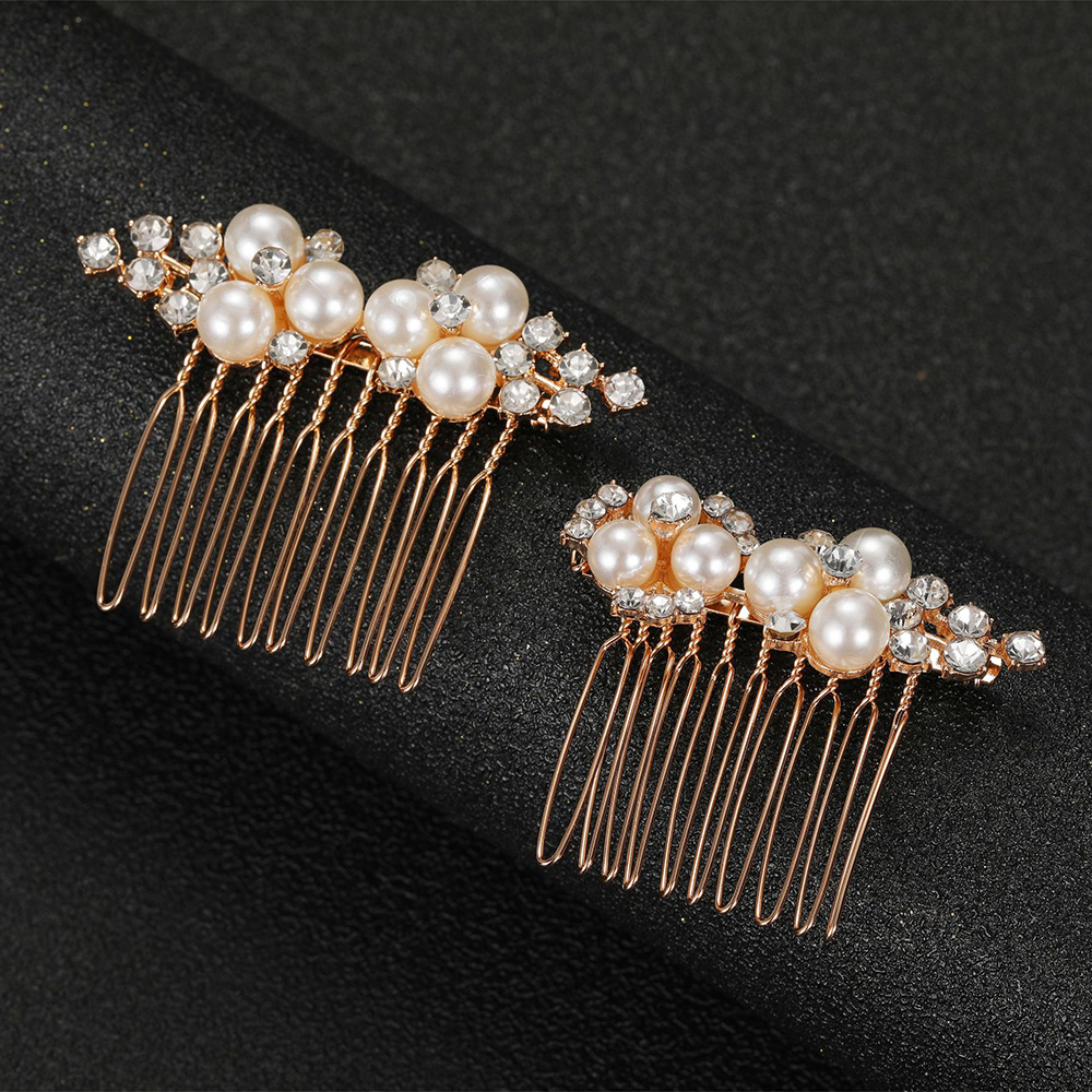 2Pcs Simple Wedding Hair Combs - đánh giá và giá Wedding Supply Store