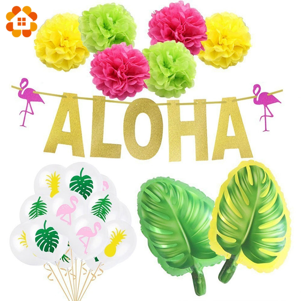 1set Hawaiian Party Decoration - đánh giá và giá Confetti Balloon Set