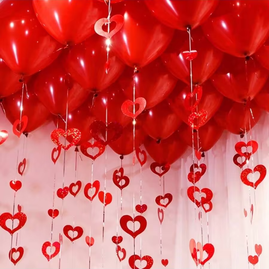 100pcs Love Heart Laser Pendan - đánh giá và giá Confetti Balloon Set