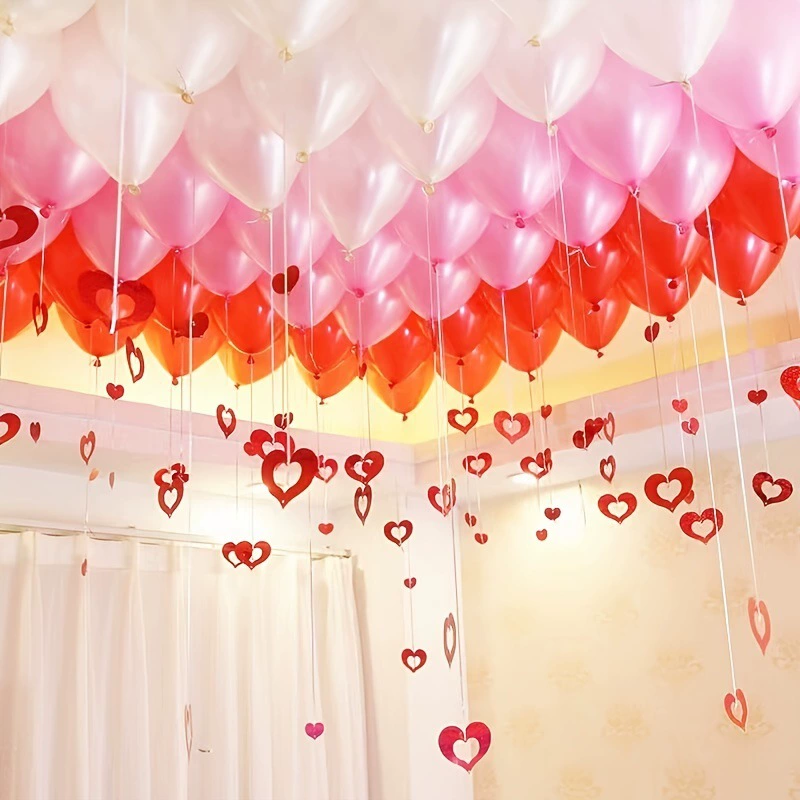 100pcs Love Heart Laser Pendan - đánh giá và giá Confetti Balloon Set