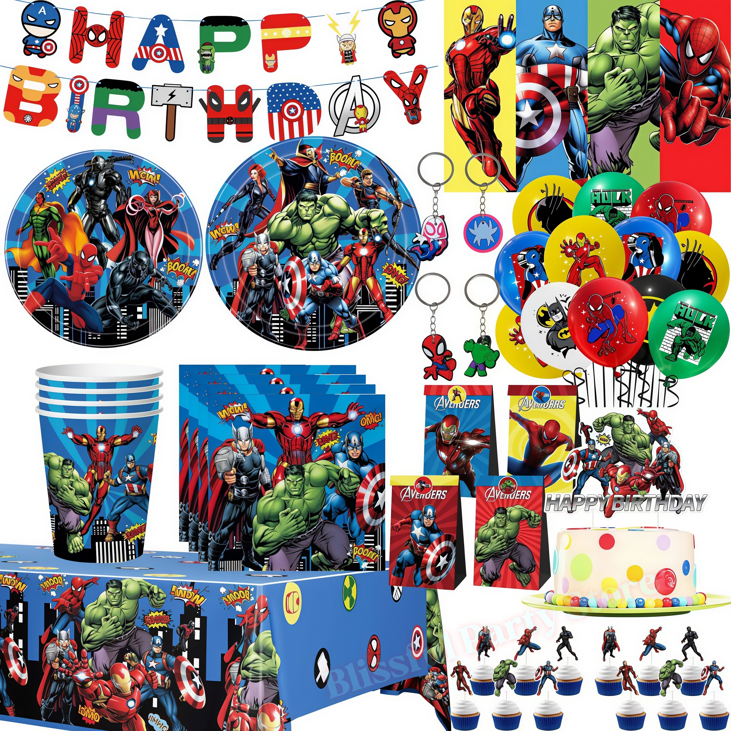 Avengers Birthday Party Decora - đánh giá và giá Wedding Supply Kit
