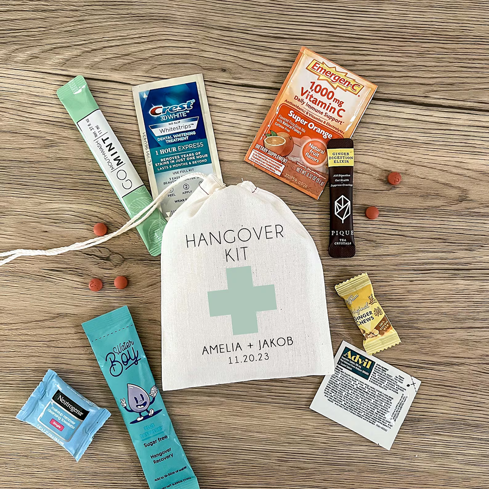 Custom 5Pcs Hangover Kit Cotto - đánh giá và giá Wedding Supply Kit