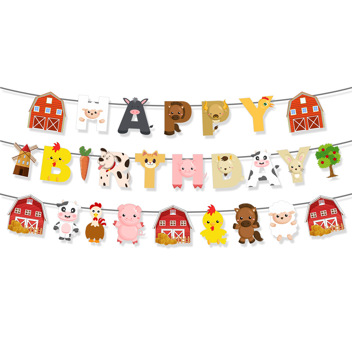 Cartoon Farm Animal Theme Birt - đánh giá và giá Confetti Balloon Set