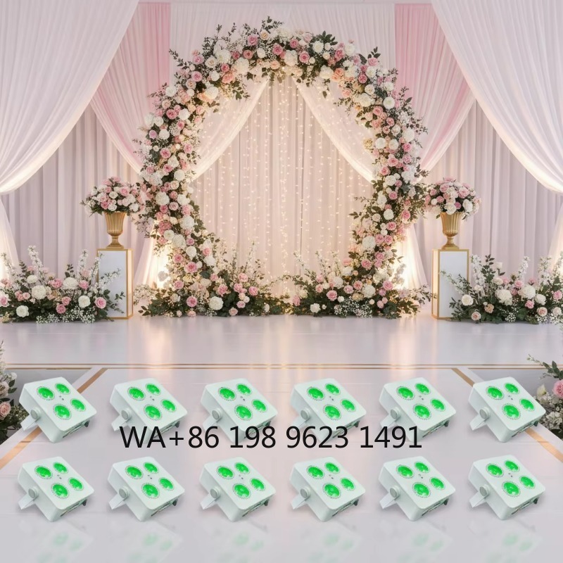 4X18W RGBWA+UV 6IN1 Mini Wirel - đánh giá và giá Wedding Led