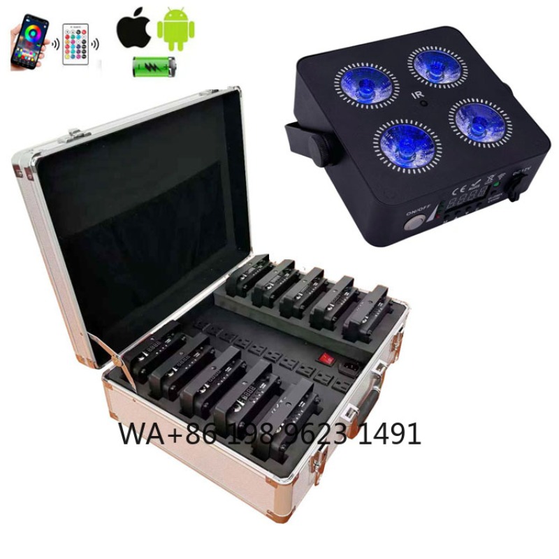 4X18W RGBWA+UV 6IN1 Mini Wirel - đánh giá và giá Wedding Led