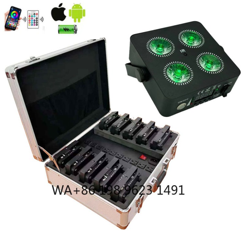 4X18W RGBWA+UV 6IN1 Mini Wirel - đánh giá và giá Wedding Led