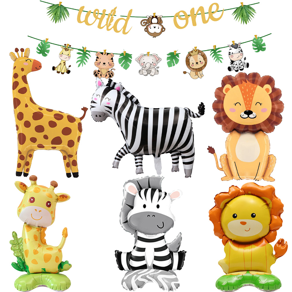 Jungle Animals Party Banner De - đánh giá và giá Confetti Balloon Set