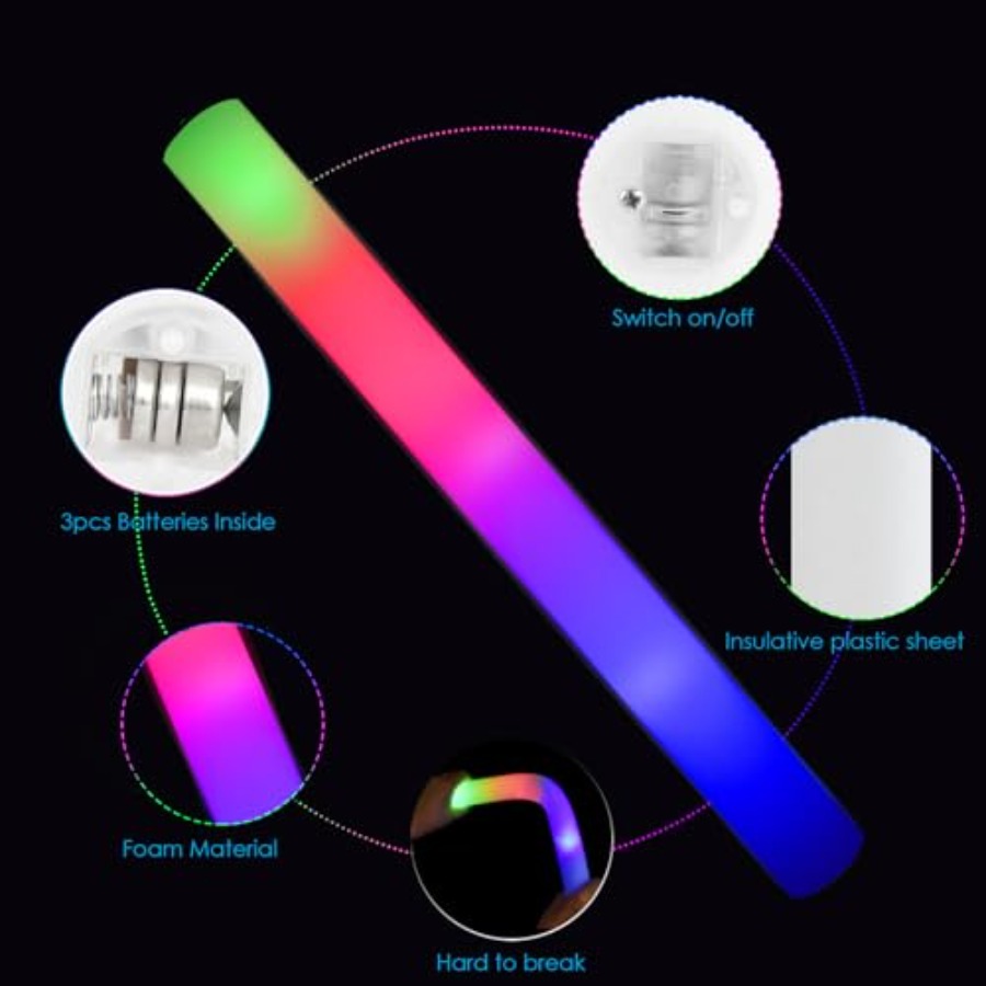 118PCS Foam Glow Sticks Bulk P - đánh giá và giá Wedding Supply In Bulk