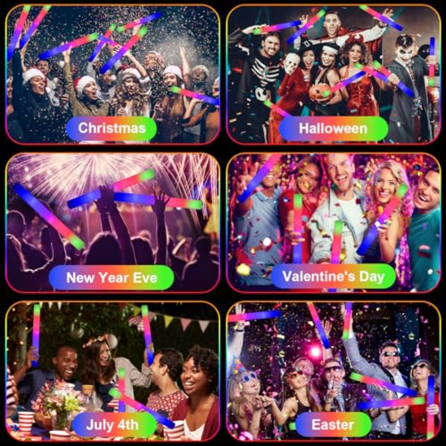 118PCS Foam Glow Sticks Bulk P - đánh giá và giá Wedding Supply In Bulk