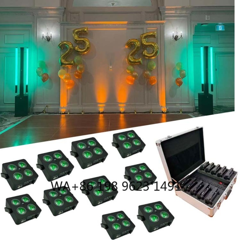 4X18W Flat Mini LED Par Light  - đánh giá và giá Wedding Led