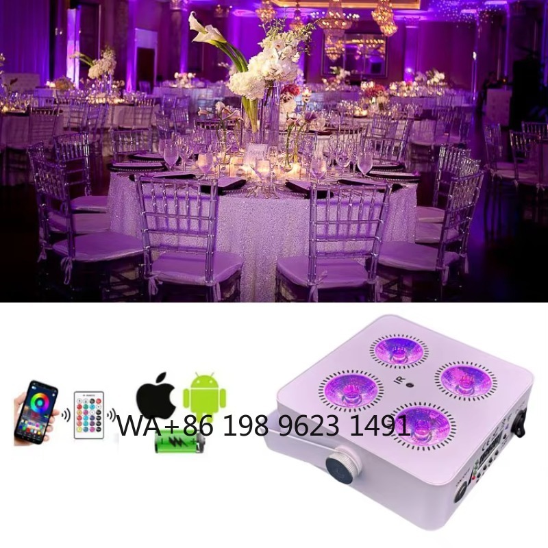 4X18W Flat Mini LED Par Light  - đánh giá và giá Wedding Led