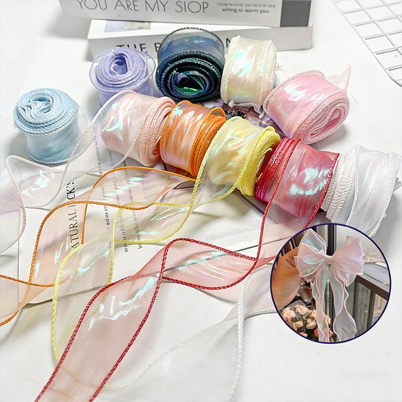 Fishtail Organza Ribbon 4cm Re - đánh giá và giá Wedding Packaging