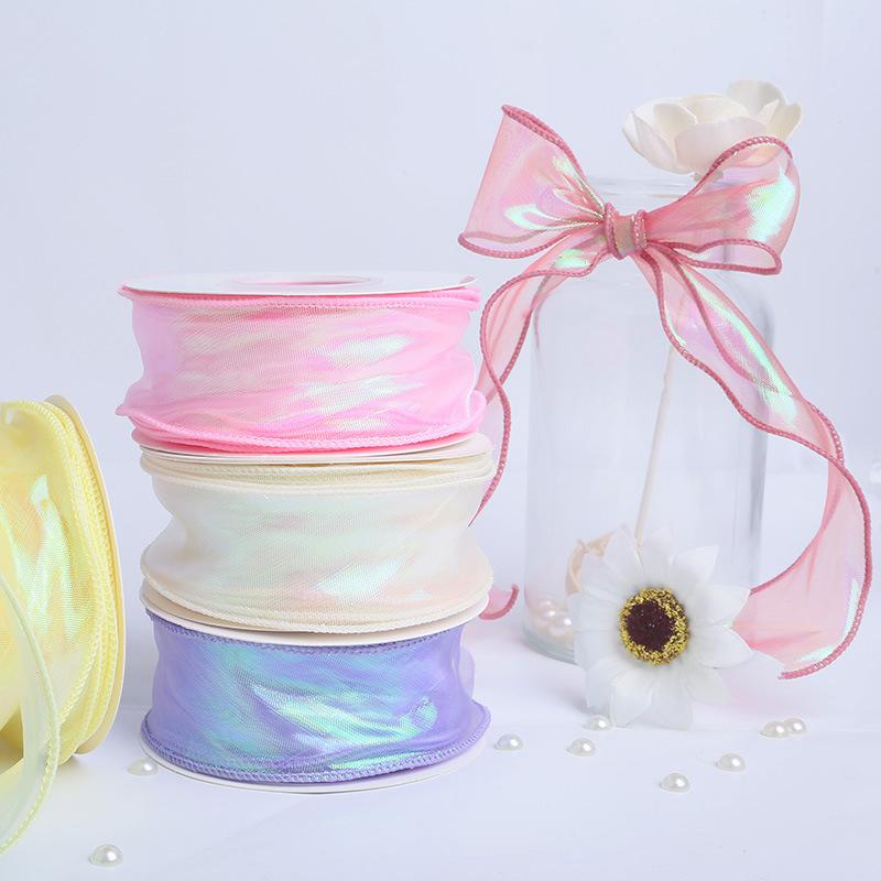 Fishtail Organza Ribbon 4cm Re - đánh giá và giá Wedding Packaging