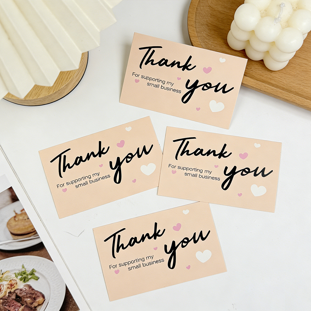 50/100pcs Thank You Cards, for - đánh giá và giá Wedding Supply Online Store
