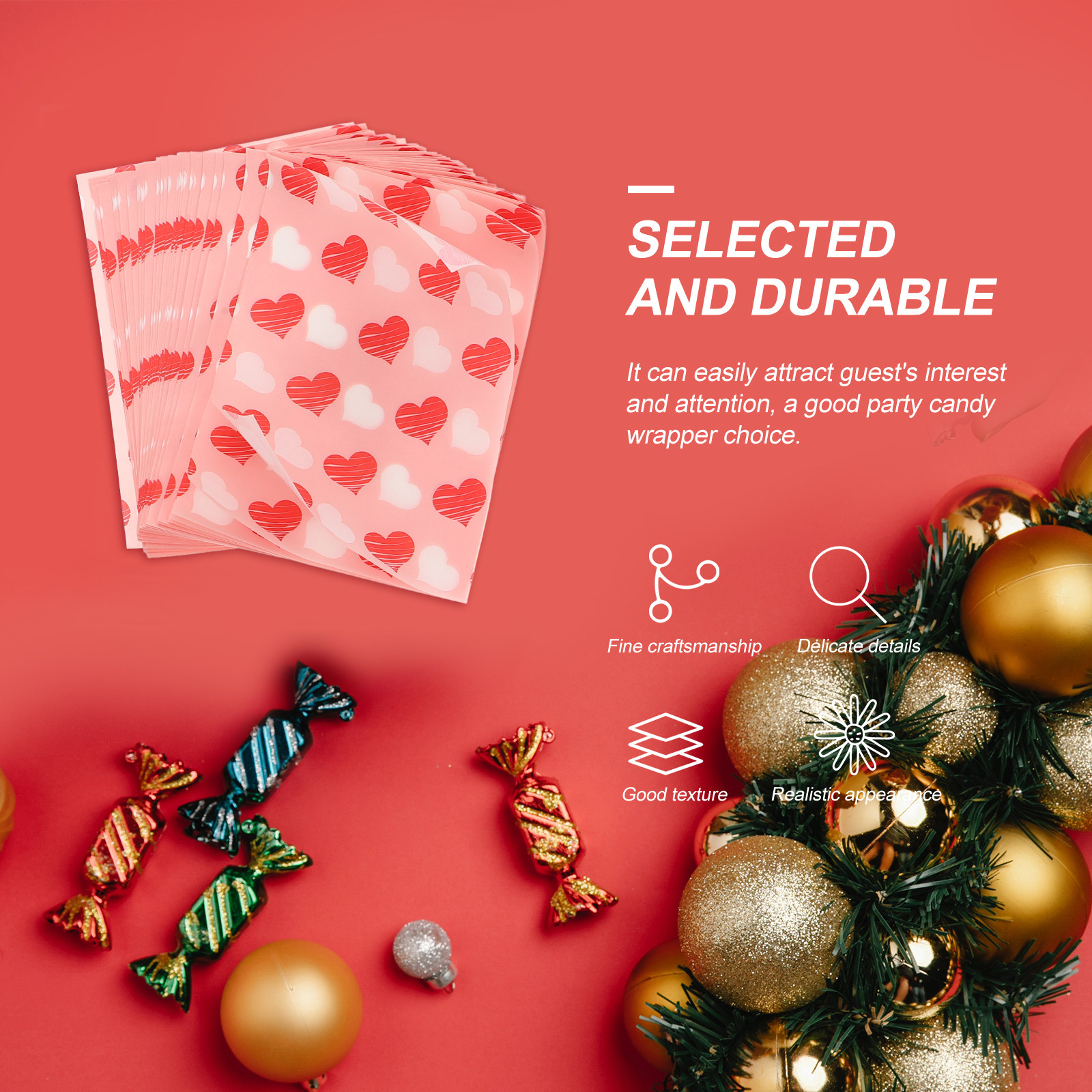 300pcs Nougat Wrappers Chocola - đánh giá và giá Wedding Packaging