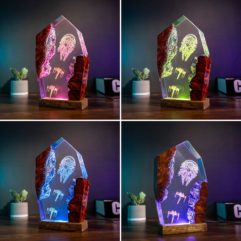 Table Resin Lamp Universe War  - đánh giá và giá Wedding Led
