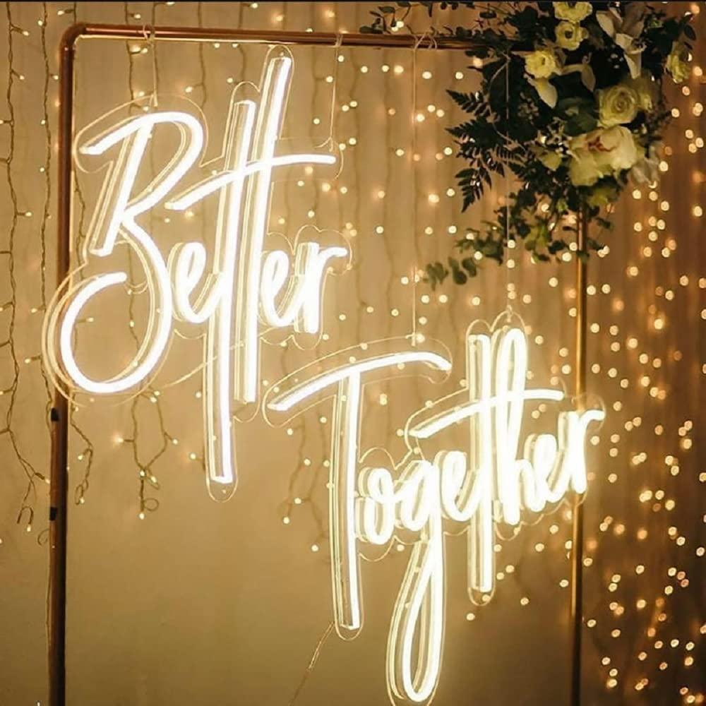 Better Together Neon Sign USB  - đánh giá và giá Wedding Led
