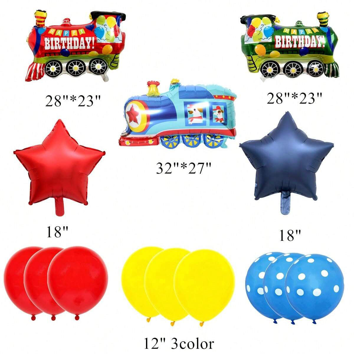 14pcs Train Balloon Kit for Bi - đánh giá và giá Wedding Supply Kit