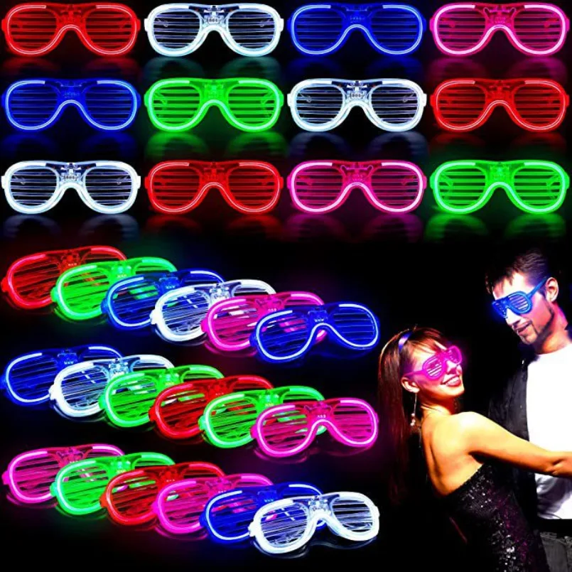 10-30Pcs Light Up LED Glasses  - đánh giá và giá Wedding Supply In Bulk