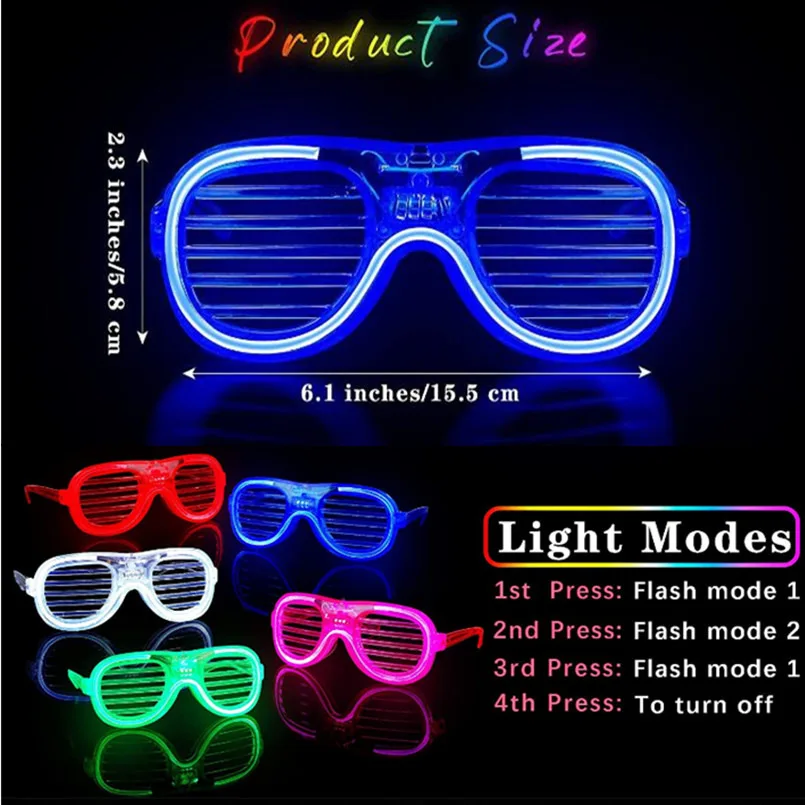 10-30Pcs Light Up LED Glasses  - đánh giá và giá Wedding Supply In Bulk