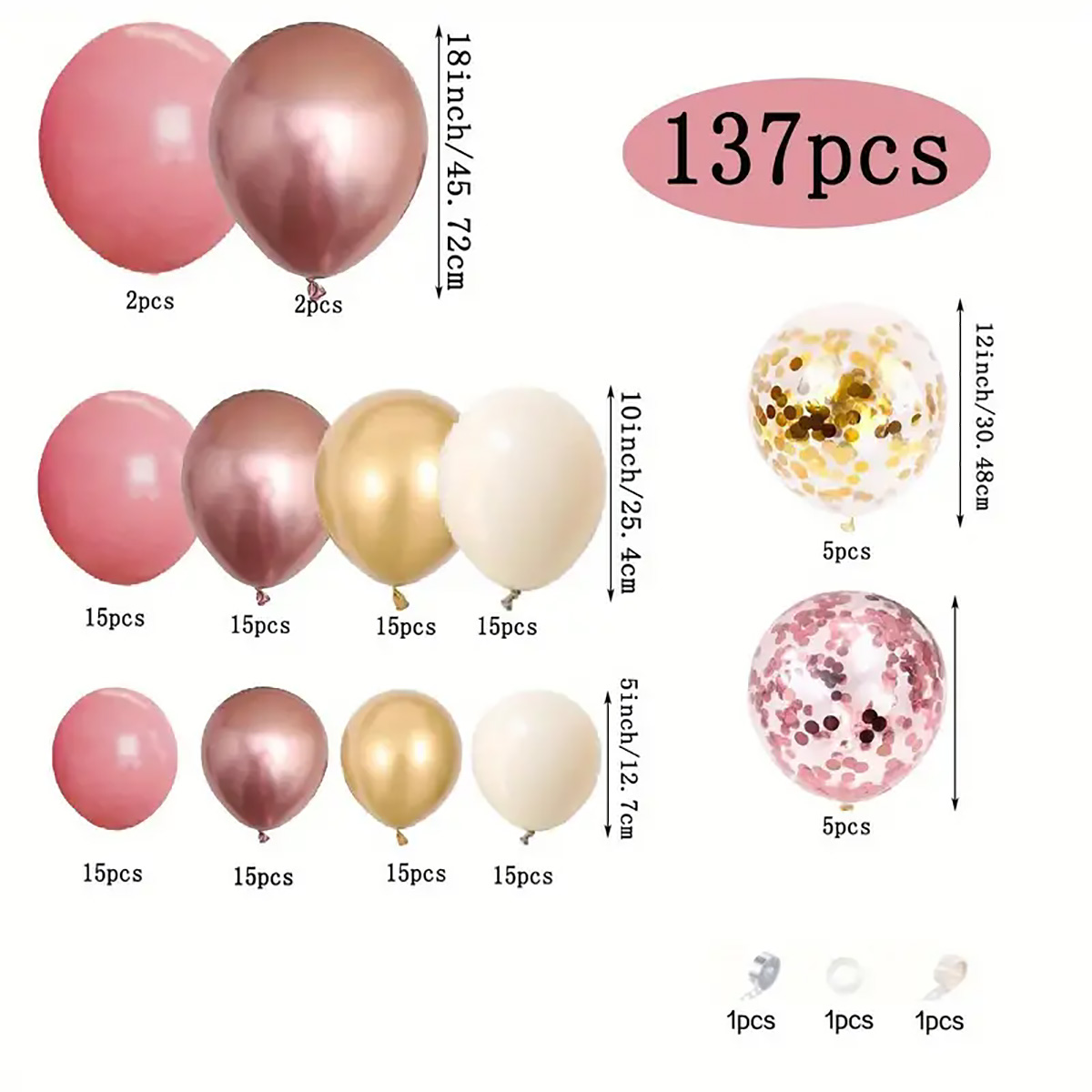137pcs Vintage Pink Rose White - đánh giá và giá Wedding Supply Kit