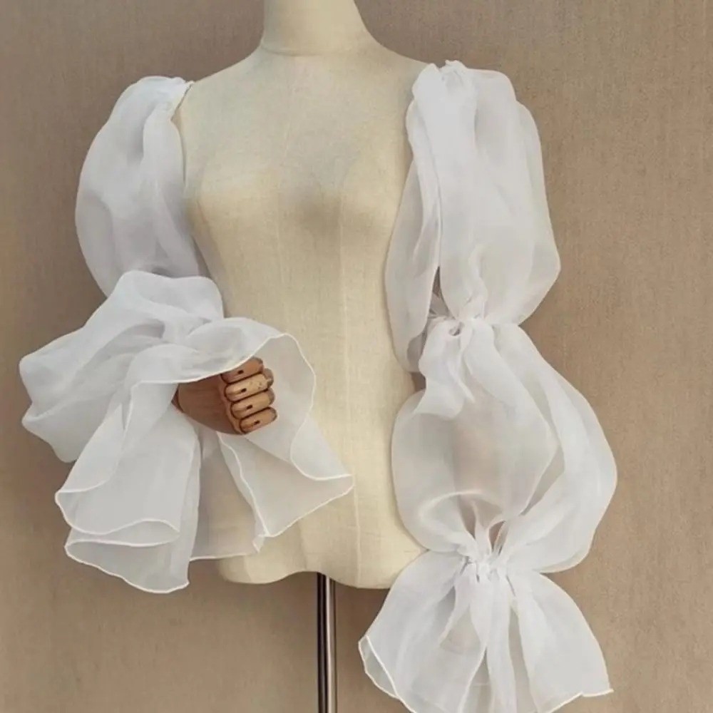 Elegant Puffy Wedding Arm Slee - đánh giá và giá Wedding Dress Supply