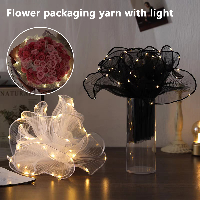 1Pcs LED Flower Wrapping Paper - đánh giá và giá Wedding Packaging