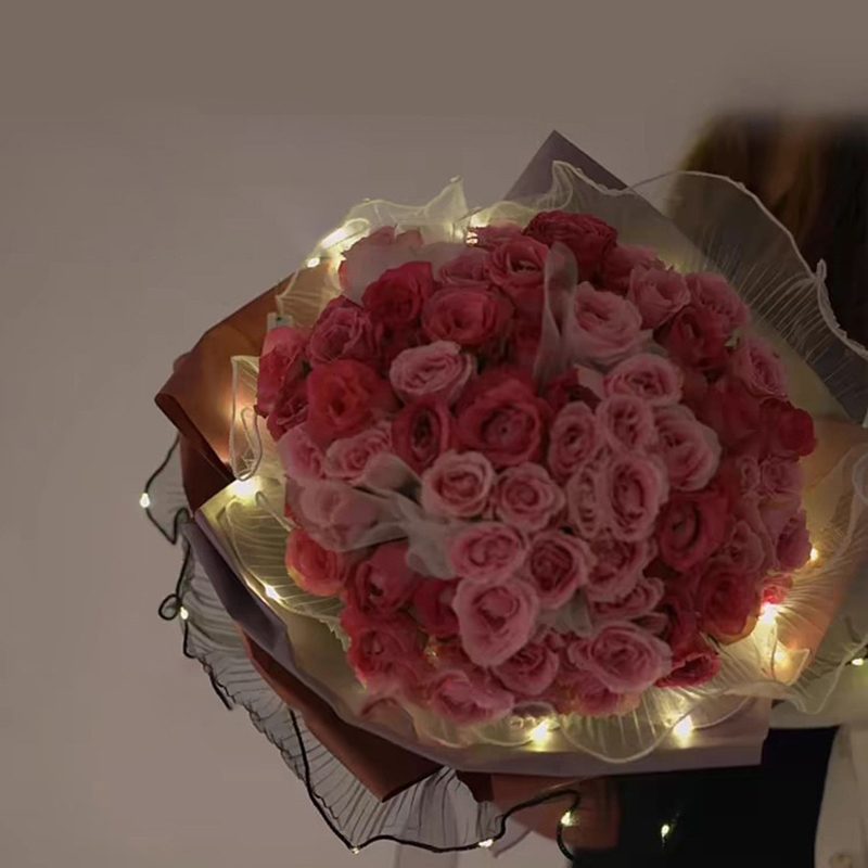 1Pcs LED Flower Wrapping Paper - đánh giá và giá Wedding Packaging