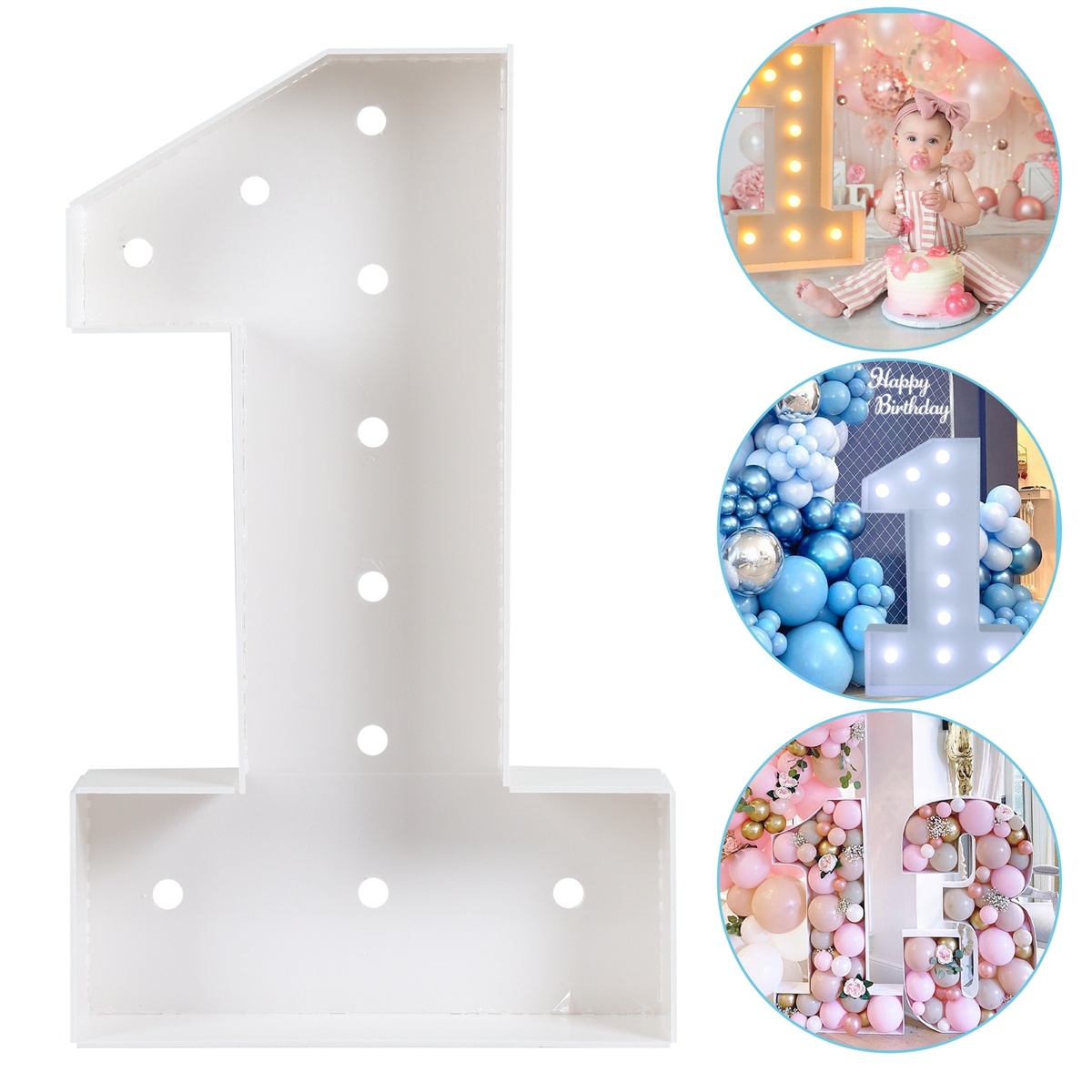 73cm Giant Figure White Warm L - đánh giá và giá Confetti Balloon Set