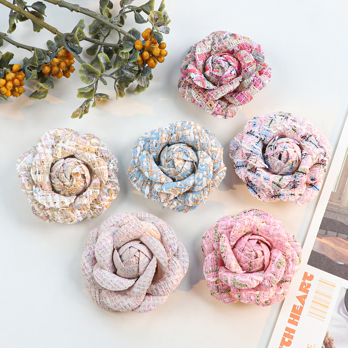 6CM Camellia Brooch for Women  - đánh giá và giá Wedding Dress Supply