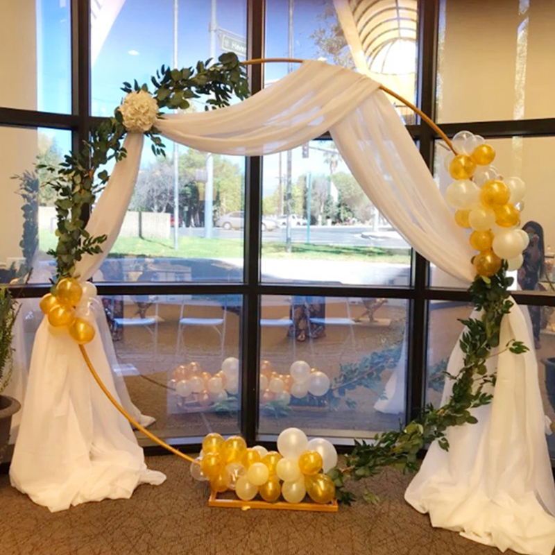 Wedding Arch Stand Round Metal - đánh giá và giá Confetti Balloon Set