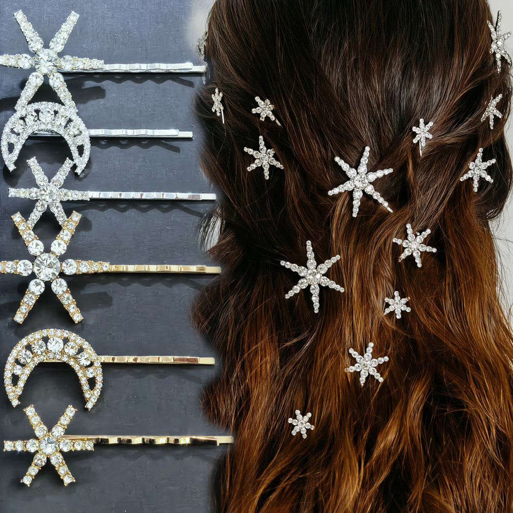 Crystal Star Hair Clip Pins Fo - đánh giá và giá Wedding Supply Store