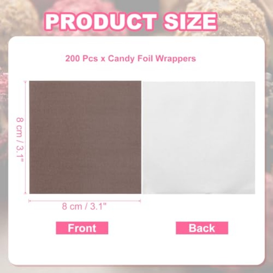 200 Pcs Foil Candy Wrappers, C - đánh giá và giá Wedding Packaging