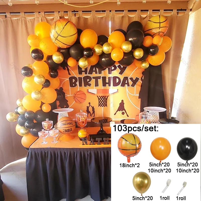 1Set Basketball Foil Balloon G - đánh giá và giá Wedding Supply Kit