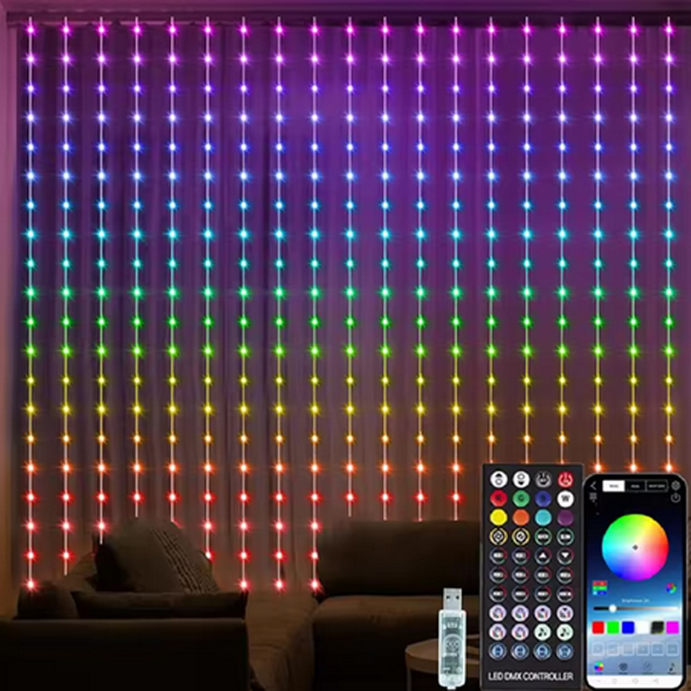3M RGB Smart LED Curtain Light - đánh giá và giá Wedding Led