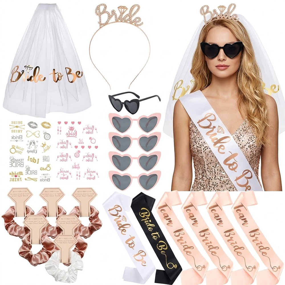 Rose Gold Bachelorette Party D - đánh giá và giá Wedding Supply Kit