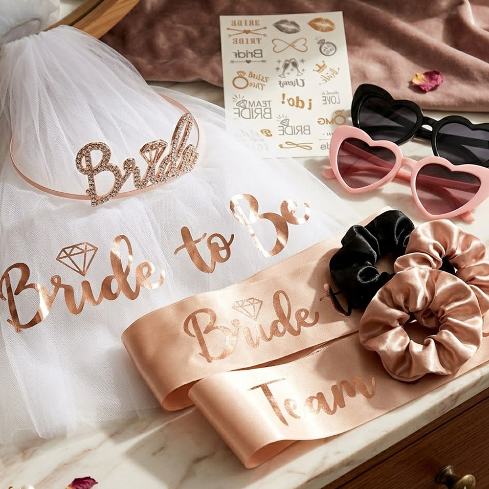 Rose Gold Bachelorette Party D - đánh giá và giá Wedding Supply Kit