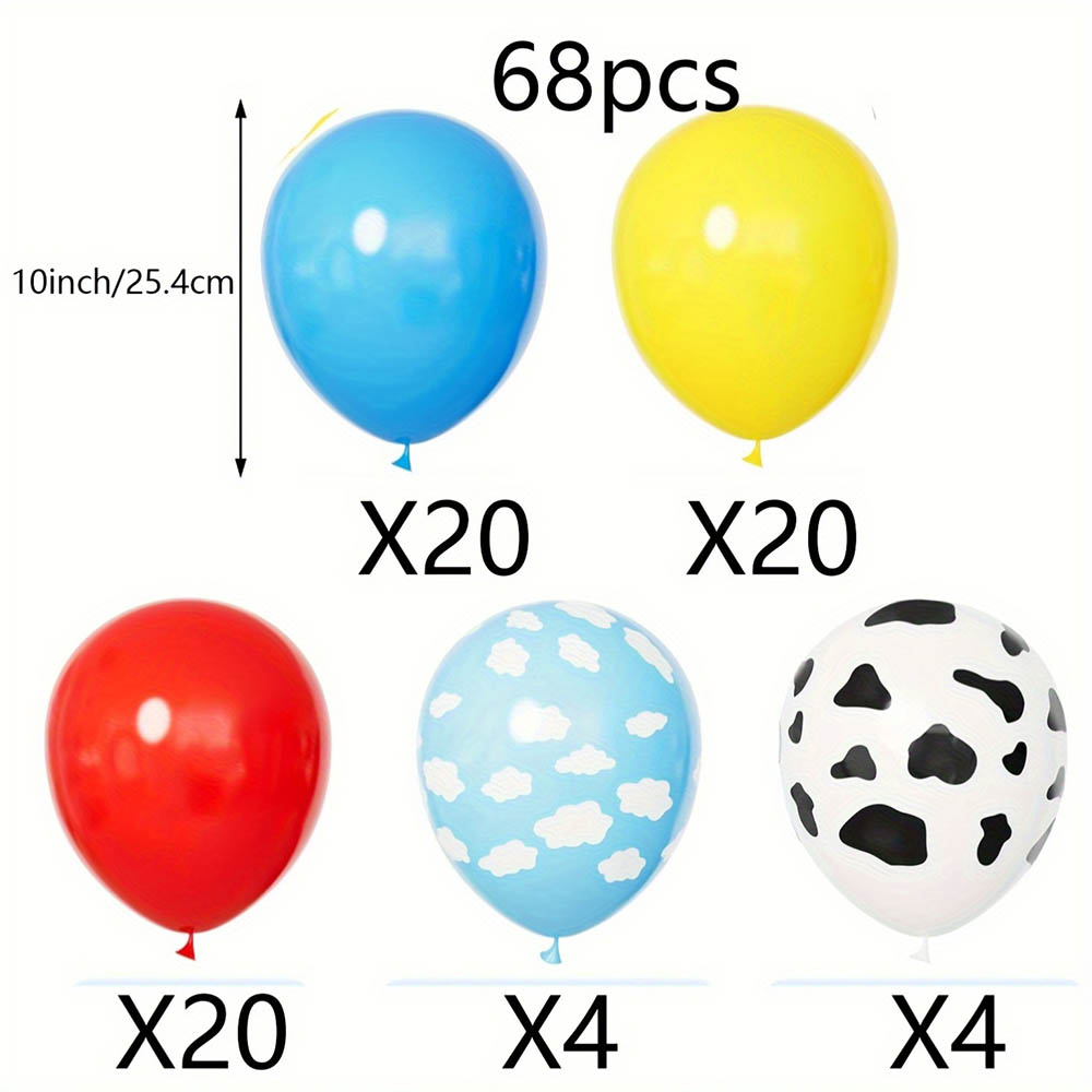 67pc Blue Yellow Red Balloon A - đánh giá và giá Wedding Supply Kit